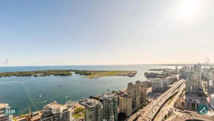 Million Dollar Lake-View - Harbourfront Spacious 2 Bedroom- 2 Bathroom Condo Across The Lake With Stunning Lake View With Free Parking! تورونتو كندا